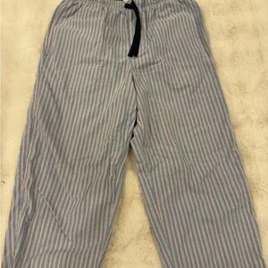 Men's Striped Lounge Pants with Drawstring
